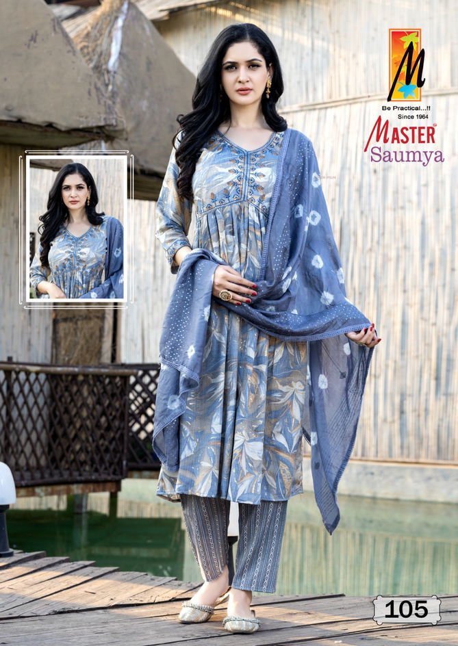 Saumya By Master Aaliya Cut Kurti With Bottom Dupatta Wholesale Suppliers In India
